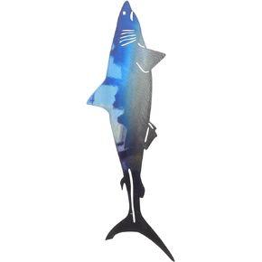 DECHOUS Home Decor Wall Art Fish Ornament Metal Fish Handicraft Fish Sculpture Wall Fish Wall Decoration Fish Hanging Decor Shark Hanging Pendant Statue Iron Stainless Steel