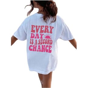 Floerns Girls Floral Print Drop Shoulder Tee Half Sleeve Casual T Shirt