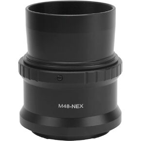 2 Inch M48x0.75 mm Ttype Adapter and M48NEX Lens Adapter Set,for Sony E Mount Cameras,Black