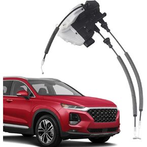مشغل قفل باب الطاقة الجانبي للسائق متوافق مع Hyundai Santa Fe 2013-2019 استبدال قفل الباب الأمامي الأيسر مجموعة Lacth 81310-2W010