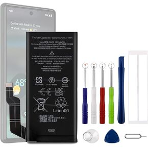 GLU7G Replacement Battery for Google Pixel 6a GX7AS GB62Z G1AZG with Free Toolkit.