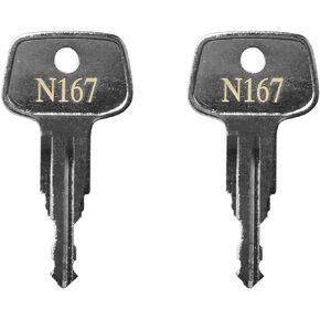 N167 Errebi Key Replacement,Thule Car Rack Replacement Key for Yakima and Thule Ski,Cargo Box,Roof,Carrier Racks and Crossbars - Codes N167 [2 pcs]