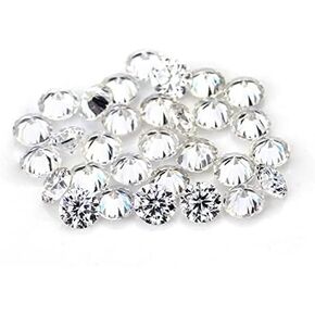 1.0 Carat Per Pack Small Size from 0.7mm to 3.0mm Loose Moissanite Gemstones D Colorless VVS1 Excellent Round Cut for Custom Diamond Jewely