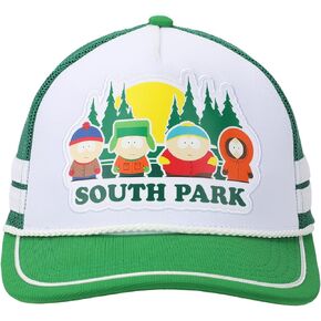 South Park Pine Tree Sunset Adult White Trucker Hat