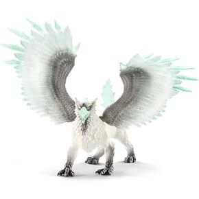 Schleich Eldrador Creatures Ice Monster Griffin Dragon Action Figure - Realistic Majestic Icy Griffin Figurine Toy with Movable Wings, Highly Durable Toy for Boys and Girls, Gift for Kids Ages 7+