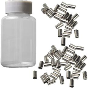 lasenersm 100 Pieces Bike Bicycle 5mm Brake Cable Housing Ferrule End Caps MTB Road Bike Accessary Part Replacement The Ferrule End Caps are Placed in A Plastic Bottle