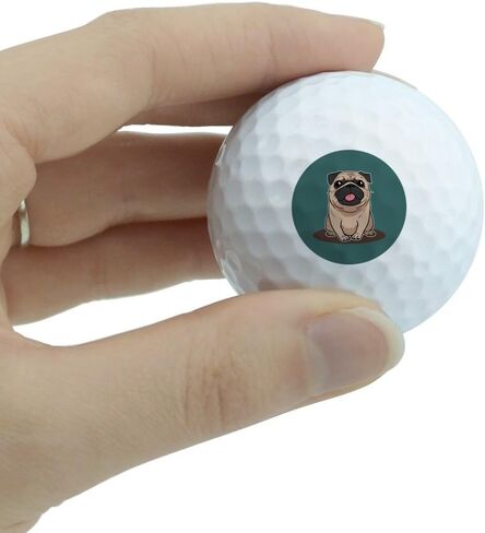 GRAPHICS & MORE Pug Sticking Out Tongue Novelty Golf Balls 3 Pack in Saudi Arabia