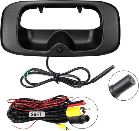 Tailgate Handle Reverse Backup Camera Replacement for Chevy Silverado and GMC Sierra Years 1999-2006, GreenYi AHD 720P Pickup Rear View Parking Camera with Trajectory Guideline in Saudi Arabia
