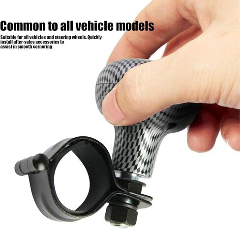 gunhunt Pack-1 Steering Wheel Knob Spinner, Car Steering Wheel Spinner Knob, Universal 360 Degrees Rotation Steering Wheel Knob, Adjustable Power Steering Ball (Black) in Saudi Arabia