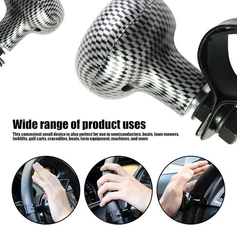 gunhunt Pack-1 Steering Wheel Knob Spinner, Car Steering Wheel Spinner Knob, Universal 360 Degrees Rotation Steering Wheel Knob, Adjustable Power Steering Ball (Black) in Saudi Arabia