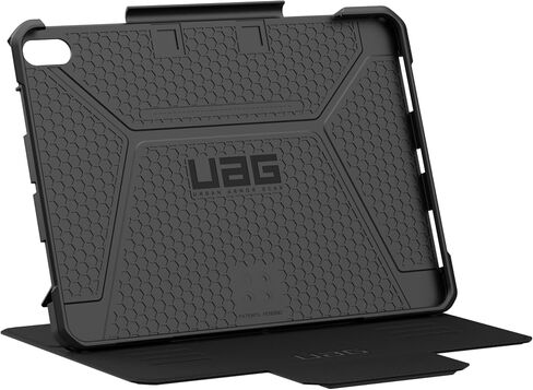 URBAN ARMOR GEAR UAG مصمم لجهاز iPad Air 11 بوصة (الجيل السادس 2024، M2) A2902، A2903، A2904 غطاء فوليو متين للنوم/الاستيقاظ التلقائي مع حامل قلم وحامل متعدد الزوايا قابل للتعديل، Metropolis SE أسود in Kuwait