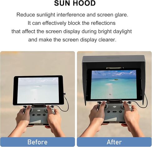 O'woda iPad Sun Shade for DJI RC-N1/ RC-N2, 10.2-11.5Inch Foldable Tablet Sunhood for DJI Mini 4 Pro/Mini 3 Pro/Mini 3/ Mini 2/ Mini 2 SE/Air 3/ Air 2S/ Air 2/ Mavic 3/ Mavic 2 Remote Controller in Kuwait