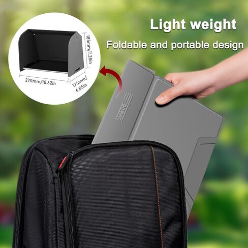 O'woda iPad Sun Shade for DJI RC-N1/ RC-N2, 10.2-11.5Inch Foldable Tablet Sunhood for DJI Mini 4 Pro/Mini 3 Pro/Mini 3/ Mini 2/ Mini 2 SE/Air 3/ Air 2S/ Air 2/ Mavic 3/ Mavic 2 Remote Controller in Kuwait