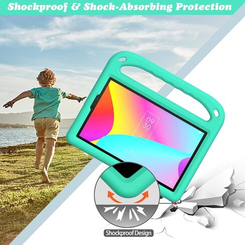 Kids Case for TCL Tab 8 LE 2023 Tablet, Lightweight Shockproof Handle Stand Cover for TCL Tab 8 LE (9137W) / TCL Tab 8 WiFi (9132X) (Blue) in Kuwait