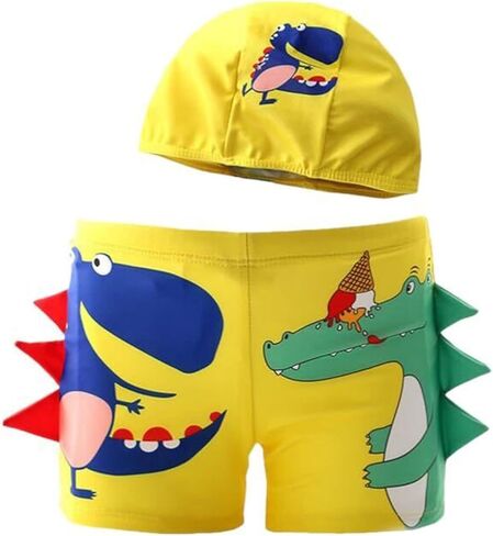 Adventure, Durable 2-Piece Swim Set & Swimswear - Playful Boys' Trunks & Cap for Beach, Pool, Waterpark, Gifting in Saudi Arabia