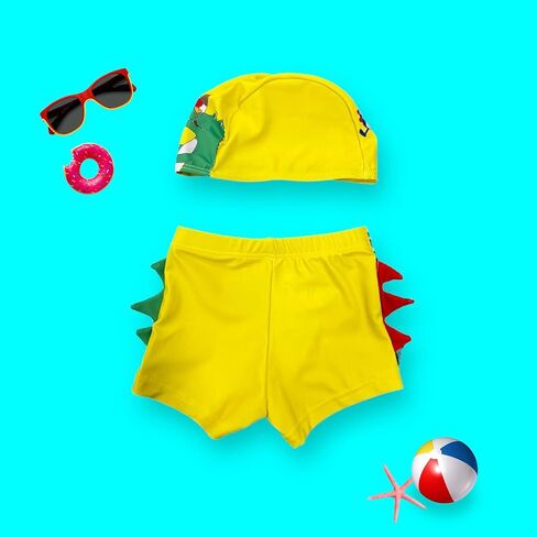 Adventure, Durable 2-Piece Swim Set & Swimswear - Playful Boys' Trunks & Cap for Beach, Pool, Waterpark, Gifting in Saudi Arabia