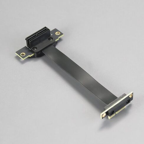 GLOTRENDS 100mm PCIe 3.0 X1 Riser Cable for M.2, WiFi, Firewire, USB, Sound Cards, etc in Saudi Arabia