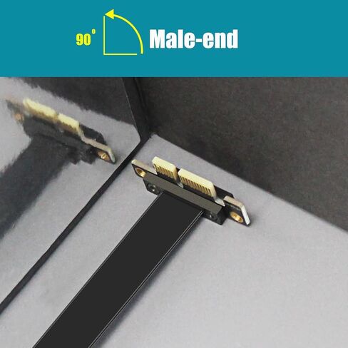 GLOTRENDS 100mm PCIe 3.0 X1 Riser Cable for M.2, WiFi, Firewire, USB, Sound Cards, etc in Saudi Arabia