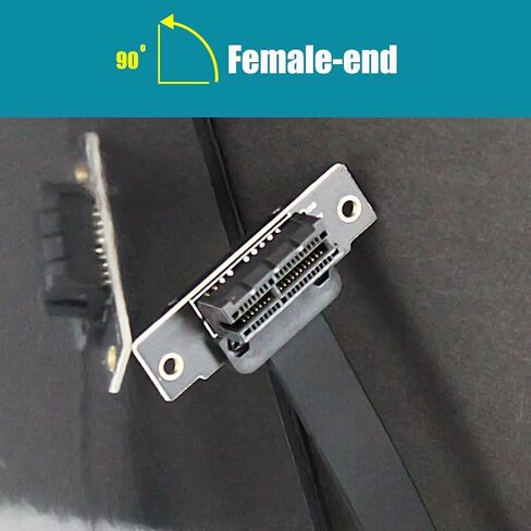 GLOTRENDS 100mm PCIe 3.0 X1 Riser Cable for M.2, WiFi, Firewire, USB, Sound Cards, etc in Saudi Arabia