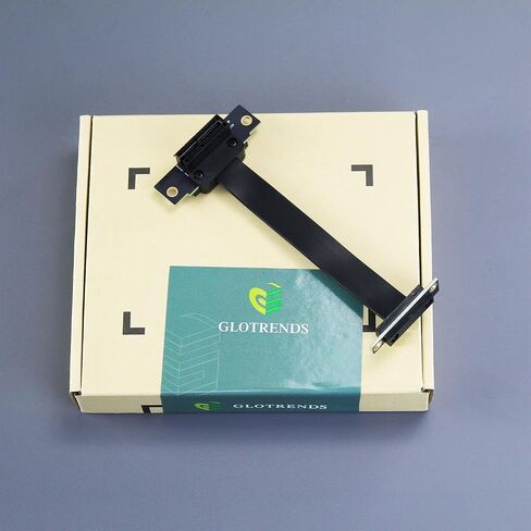 GLOTRENDS 100mm PCIe 3.0 X1 Riser Cable for M.2, WiFi, Firewire, USB, Sound Cards, etc in Saudi Arabia