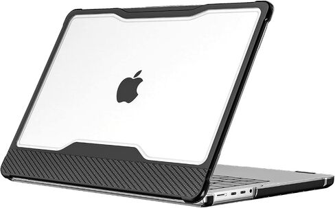 Protective Case for 2021 2022 2023 MacBook Pro 14 Inch A2779/A2442- Heavy Duty Hard Shell Cover for MacBook Pro 14" with M1 Pro/Max, M2 Pro/Max Chip with Touch ID- Black in Saudi Arabia