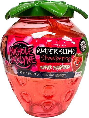 Nichole Jacklyne Strawberry Scented Water Slime Kids Toy, Non-Sticky Sensory Gift for Boys and Girls, Stress Relief Slime Party Favor, Birthday Gift, Classroom Fidget Prize 15oz… in Saudi Arabia