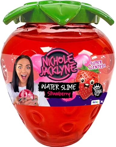 Nichole Jacklyne Strawberry Scented Water Slime Kids Toy, Non-Sticky Sensory Gift for Boys and Girls, Stress Relief Slime Party Favor, Birthday Gift, Classroom Fidget Prize 15oz… in Saudi Arabia