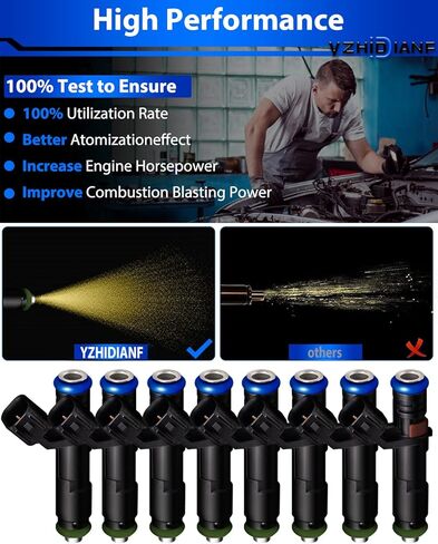 Fuel Injector FJ817 Fits For:-Ford 2005 2006 2007 F150 F250 F350 Expedition Super Duty 5.4 L, For:-Lincoln Mark LT Navigator 5.4l, 5C3Z-DC ​(1 Pc) in Kuwait