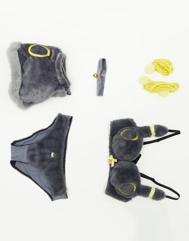 طقم بيجامات نسائية من الرسوم المتحركة التأثيرية، قميص ولباس داخلي غامض مع تنورة من الفلانيل، مجموعة ملابس داخلية كرتونية in Kuwait