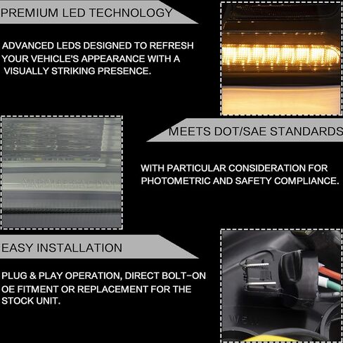 VLAND Tail lights Assembly Fit for Mitsubishi Lancer & EVO X 2008-2020(Not for Sportbacks/fortis/io), Rear Lamp with DRL, Back light w/Fog Lights & Sequential Turn Signal, Smoked in Saudi Arabia