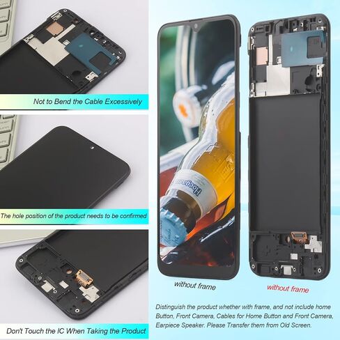 شاشة بديلة لشاشة LCD لهاتف Samsung Galaxy A30s لهاتف Samsung Galaxy A30s مجموعة محول رقمي لشاشة اللمس Incell (مع إطار) in Kuwait