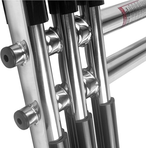 3 Step Boat Dive Ladder,Stainless Steel Telescoping Boat Ladder,Foldable Ladder for Marine Boat,Pontoon Boat,Yacht in Saudi Arabia