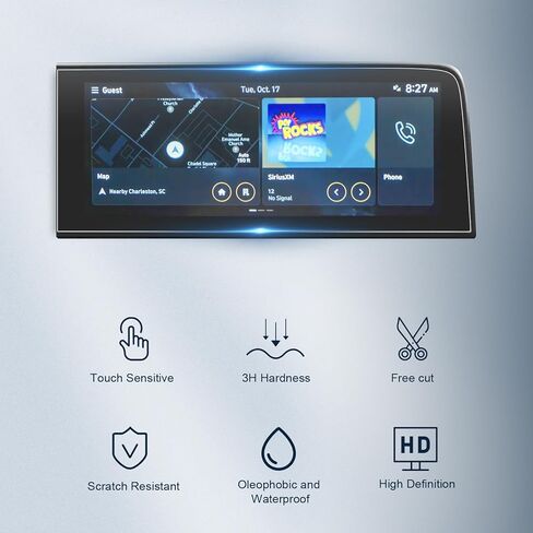 2 قطعة لـ 2024 Hyundai Kona واقي شاشة 2024+ Hyundai Kona (SE/EL/ N Line/Limited) 12.3 بوصة واقي شاشة راديو 2024 Kona PET Nano Foils HD مضاد للوهج والخدش ملحقات Hyundai Kona 2024 (2pcs-B) in Kuwait