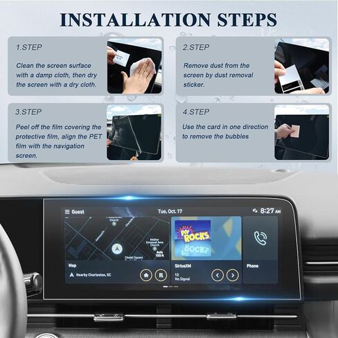2 قطعة لـ 2024 Hyundai Kona واقي شاشة 2024+ Hyundai Kona (SE/EL/ N Line/Limited) 12.3 بوصة واقي شاشة راديو 2024 Kona PET Nano Foils HD مضاد للوهج والخدش ملحقات Hyundai Kona 2024 (2pcs-B) in Kuwait