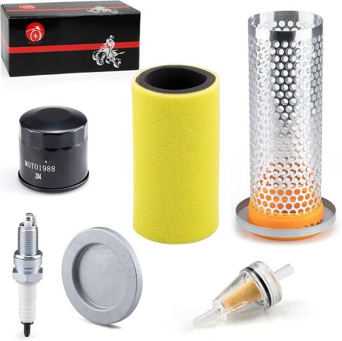 Air Filter & Guide Cage Cap Oil Filter & Spark Plug Kit For Yamaha Rhino 450 660 YXR450 YXR660 2004 2005 2006 2007 2008 2009 in Saudi Arabia