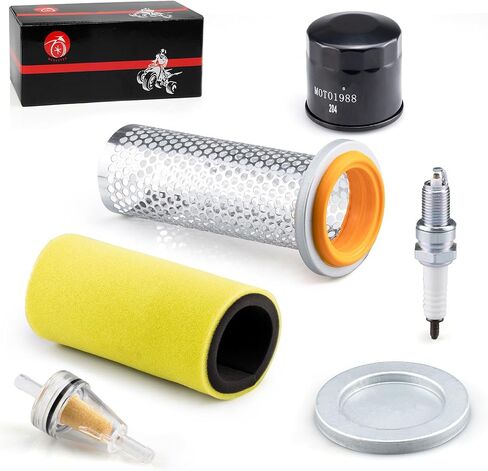 Air Filter & Guide Cage Cap Oil Filter & Spark Plug Kit For Yamaha Rhino 450 660 YXR450 YXR660 2004 2005 2006 2007 2008 2009 in Saudi Arabia