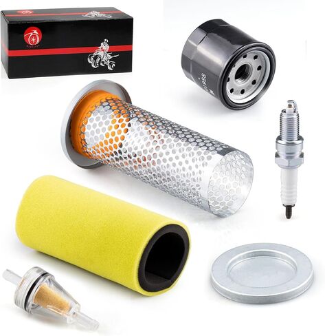 Air Filter & Guide Cage Cap Oil Filter & Spark Plug Kit For Yamaha Rhino 450 660 YXR450 YXR660 2004 2005 2006 2007 2008 2009 in Saudi Arabia