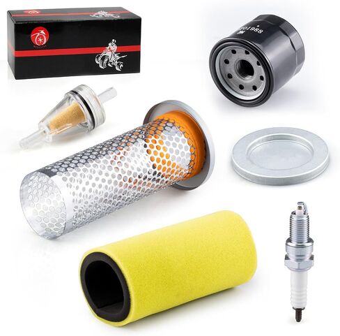 Air Filter & Guide Cage Cap Oil Filter & Spark Plug Kit For Yamaha Rhino 450 660 YXR450 YXR660 2004 2005 2006 2007 2008 2009 in Saudi Arabia