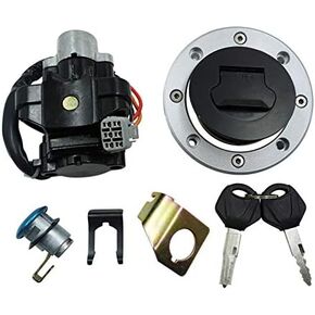 Compatible with Suzuki GSXR600 GSXR750 GSXR 1000 GSXR1000 2005-2015 Ignition Switch Set Fuel Gas Cap Tank Cover Seat Lock Keys