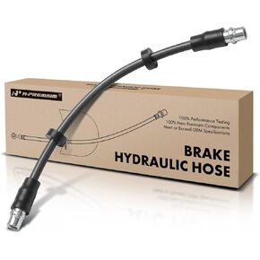 A-Premium Front Driver or Passenger Brake Hydraulic Hose Compatible with Select Audi Models - A6 2006-2011, A6 Quattro 2005-2011, S6 2007-2011 - Replace# 4F0611707B, 4F0611707