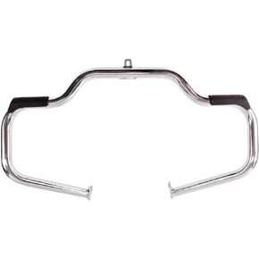 CHROME HARLEY DAVIDSON MUSTACHE ENGINE GUARD HIGHWAY BAR CRASH BARS TOURING ref# 49155-09B 09 09A 2009-2024 STREET GLIDE TRIKE HD ROAD KING ULTRA ROADKING ELECTRA CLASSIC TRI RUBBER FOOT RESTS PEG NEW