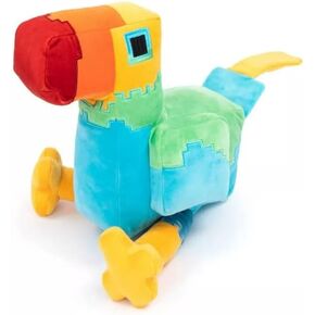 Minecraft Parrot 13 inch Pillow Buddy Basic Plush Character Soft Dolls, Video Game-Inspired Collectible Toy Gifts for Kids & Fans Ages 3 Years Old & Up