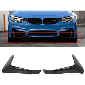 SCITOO Glossy Black Front Bumper Splitters Lip Fits for 2014-2020 for BMW F80 M3 And F82/F83 M4 Carbon Fiber Bumper Splitters
