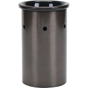 Elanze Designs Brushed Charcoal Black Metal Electric Wax Tart and Oil Warmer