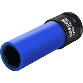 17mm Impact Lug Nut Socket, 1/2 inch Drive, With Protective Sleeves,CR-MO