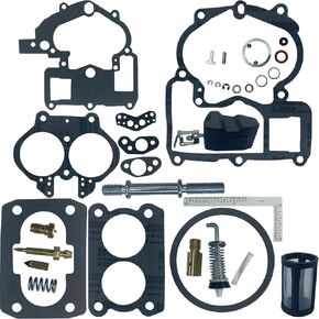 HalyCare Carburetor Rebuild Kit for Mercury Marine 2.5L 3.0L 4.3L 5.0L 5.7L 2BBL Carburetor rebuild