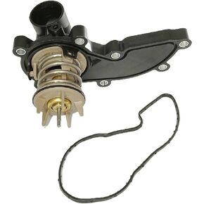 3.0T Engine Coolant Thermostat with gasket 06E121111AL Replacement for Audi A4 A5 A6 A7 Q7