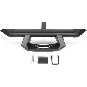 J2 Engineering J2-PT-ZTL-8267 3.5" Wide Heavy-Duty Step Drop Step Oval Tubular Universal Trailer Truck Towing Hitch Step Bar Fits 2" Hitch Receiver