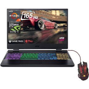 acer Nitro 5 Gaming Laptop 2023 Newest, 15.6" Display, AMD Ryzen 7 6800H(Beat i9-11950H) up to 4.7GHz, NVIDIA GeForce RTX 3070 Ti, 16GB DDR5 RAM, 1TB SSD, Wi-Fi 6E, Backlit Keyboard, Windows 11 Home