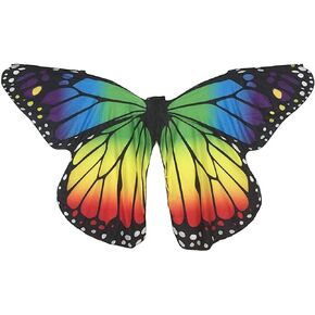 Women's Belly Dance Wings Butterfly Wings with Sticks Butterfly Costume Women Halloween Costume